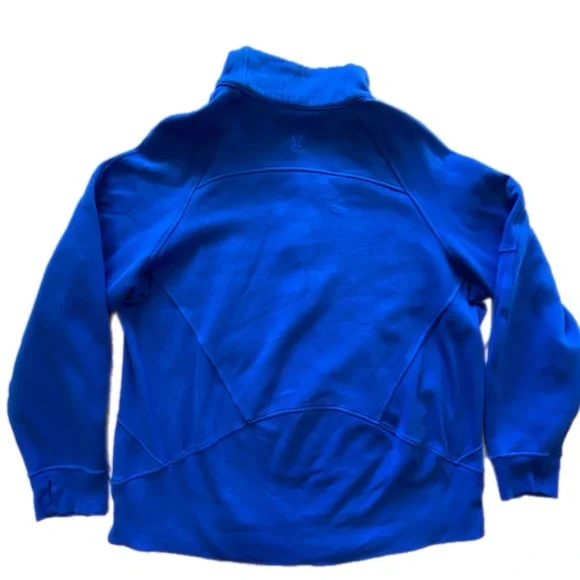 Lululemon Scuba Oversized Funnel-Neck Half zip Long Cerulean Blue XL/XXL - Picture 8 of 11